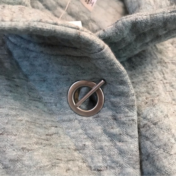 Marla Wynne Oversized Quilted Ottoman Jacket NEW Womens Large Sage Blue Green - Picture 9 of 11